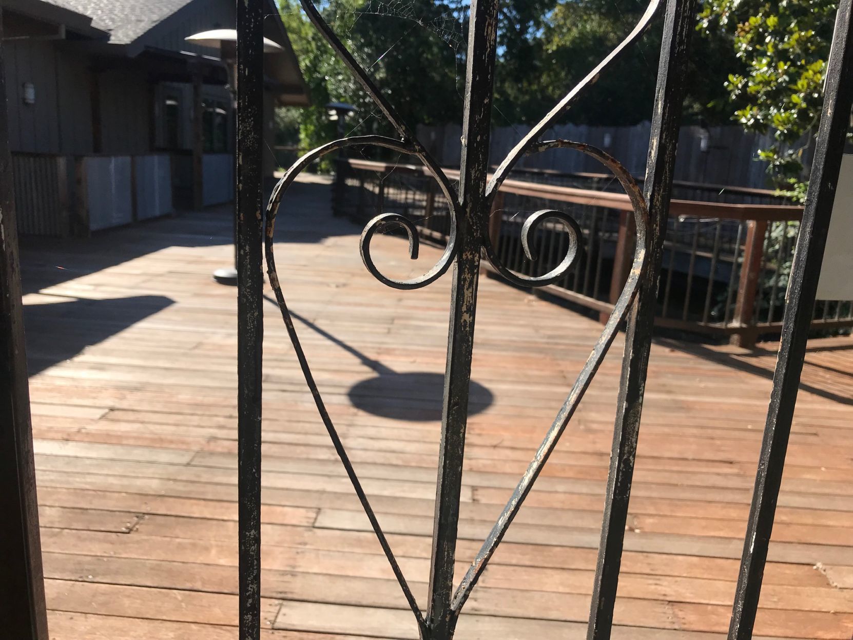 The back patio of the former Compadres restaurant.